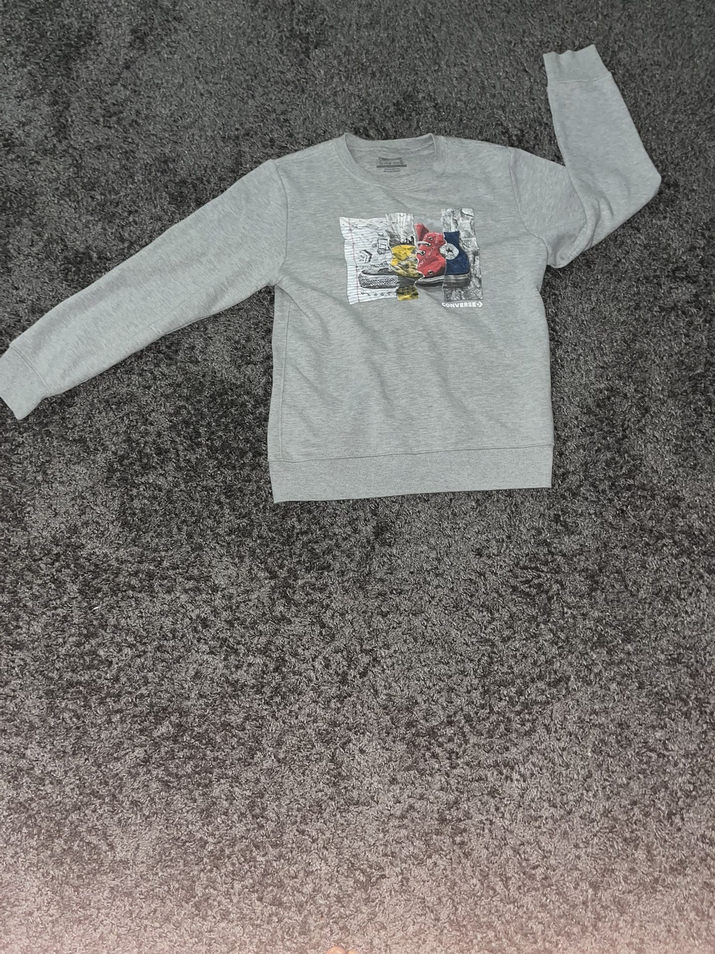 Kids Converse Sweater Grey