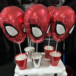 Spider-Man Balloon Centerpieces 