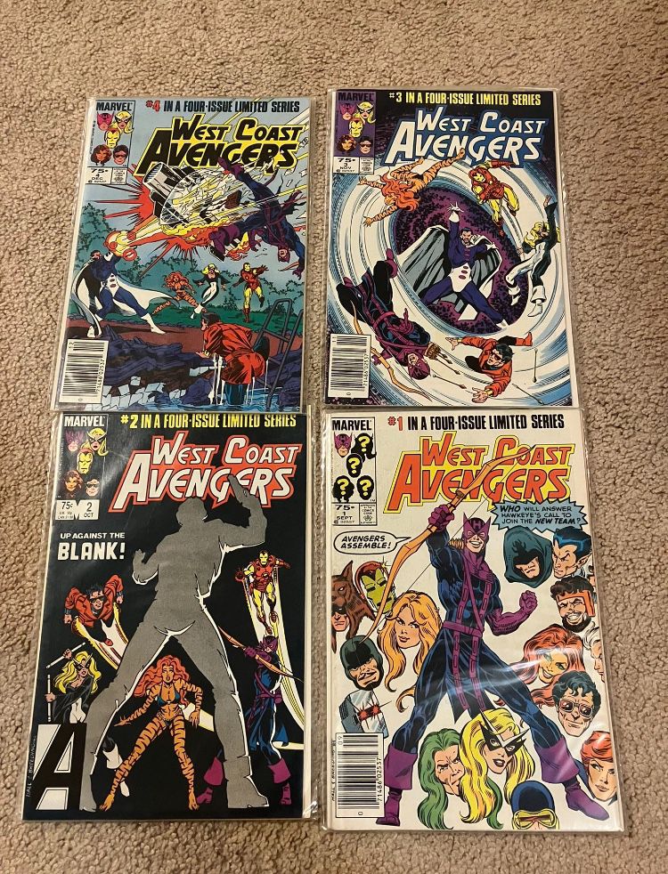 Bronze Age 1984 West Coast Avengers Limited Series Comics 