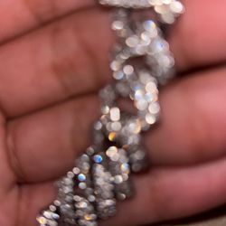 mossianite cuban bracelet 