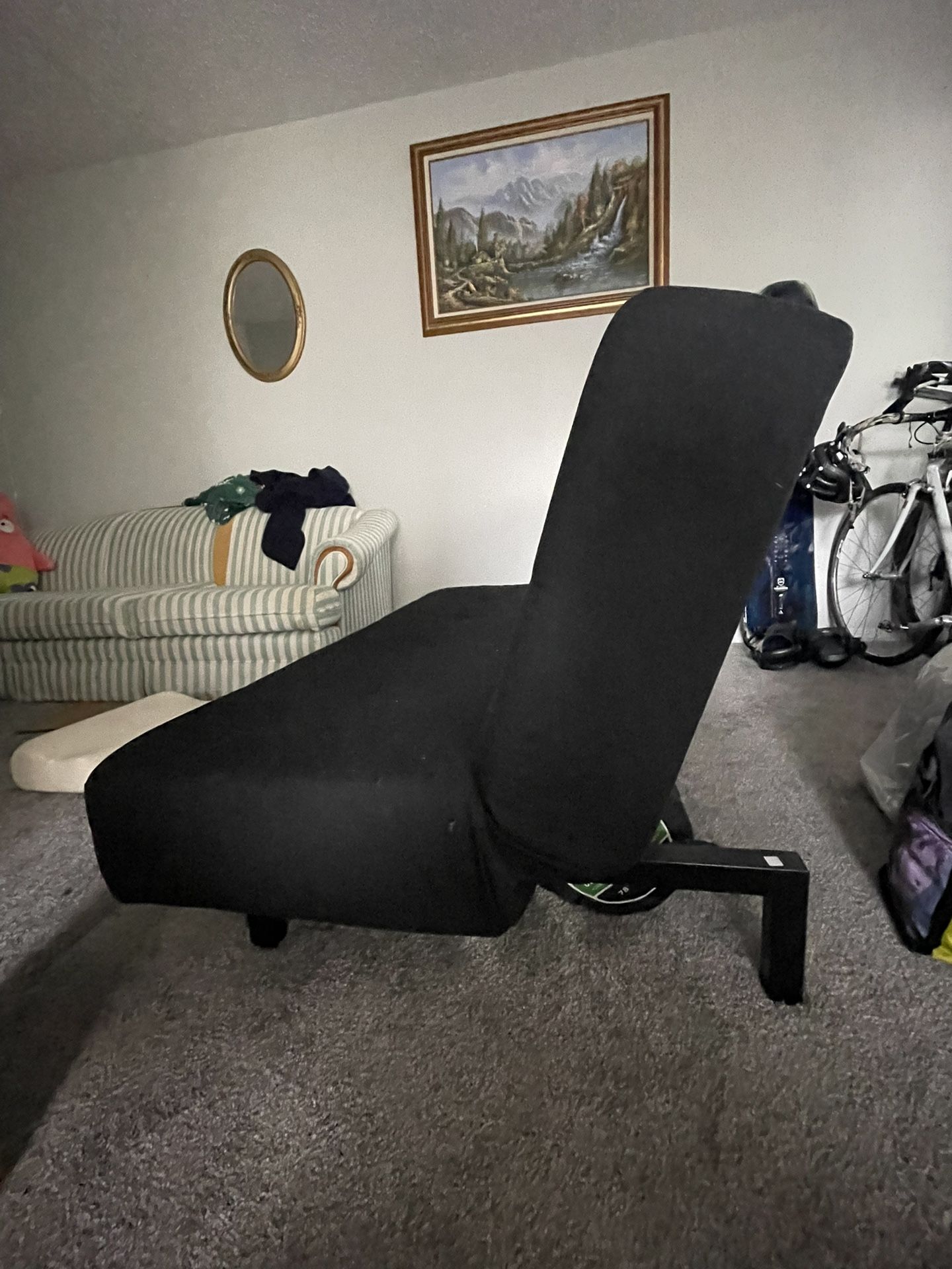 Black IKEA Futon Couch