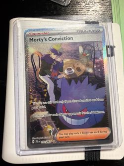 Morty's Conviction (211/162) Special Illustration Rare Supporter card