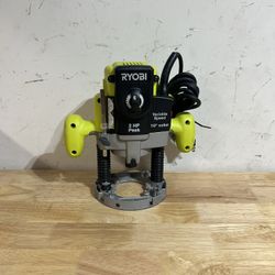 Ryobi Router 10 Amp 2 HP Peak Corded Electric Used In Great Condition 
