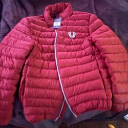 True Religion Red Light Puffer Jacket Size Medium $140 OR BEST OFFER. SEND OFFER.