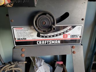 Craftsman 8" Table Saw 80.00