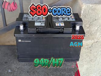AGM Car Battery Group Size 94r/h7