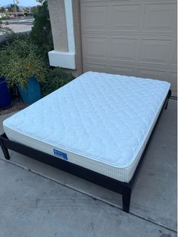 Queen base and mattress