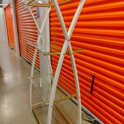 White And Gold Shelf