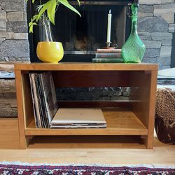 Wooden Record Player Stand End Table 