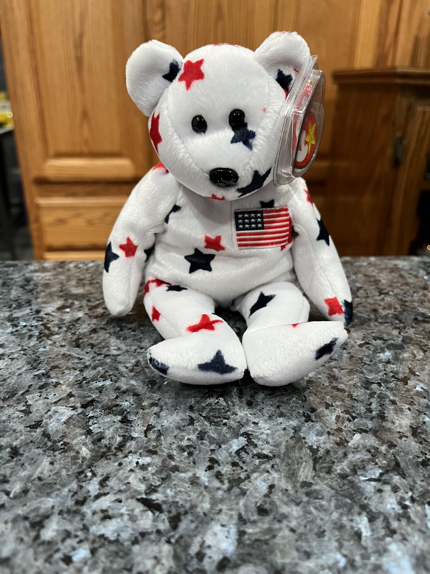 Ty Beanie Babie “Glory ”. July 4, 1997.  Brand New Size 7 inches Tall . Brand New With Tags 