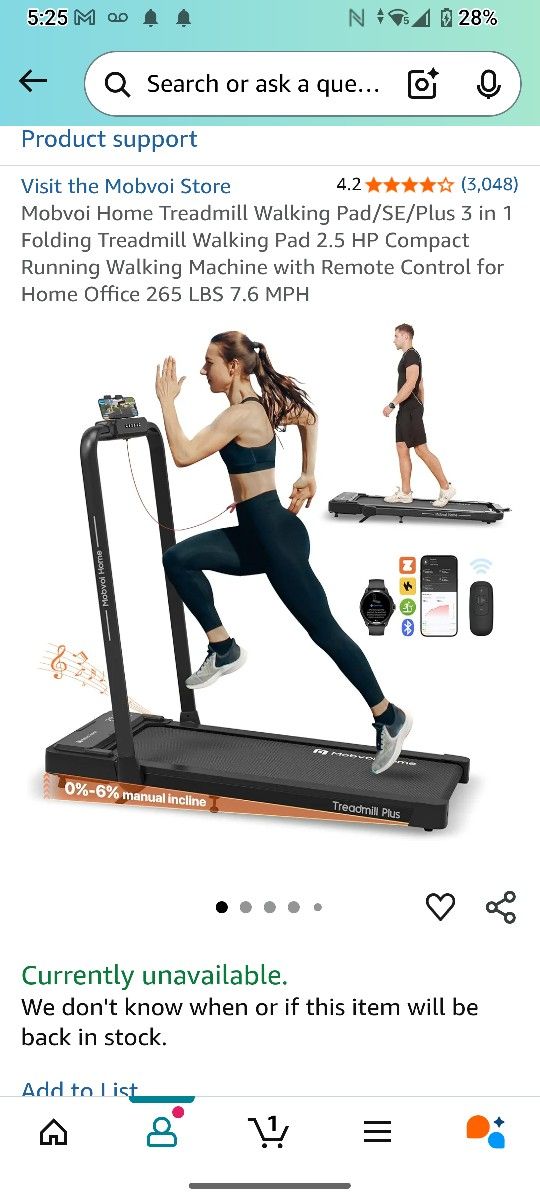 Mobvoi Home Treadmill Walking