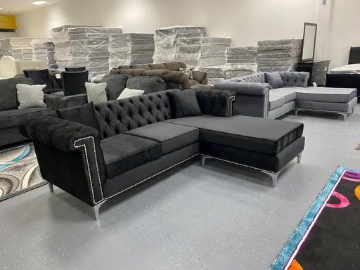 New Black Sectional Sofa For $1499