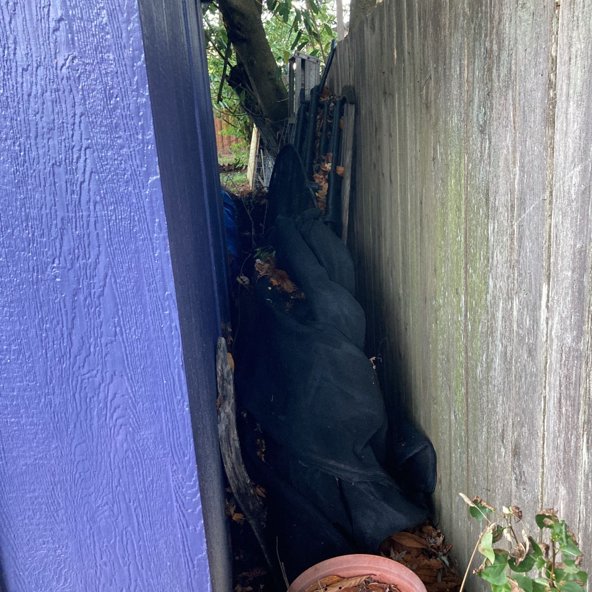 Free large trampoline safety net and poles for Sale in Olympia, WA