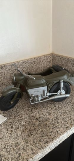 Vintage Cherilea Military Motorcycle with Sidecar