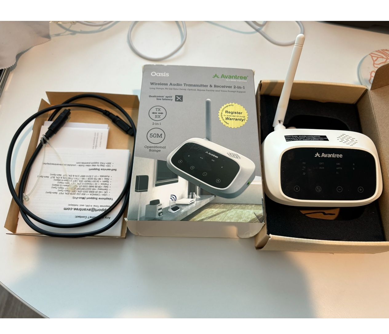 Avantree Oasis Wireless Audio Transmitted & Receiver 2 in 1 (Bluetooth