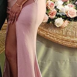 Blush Pink Long Formal Dress 