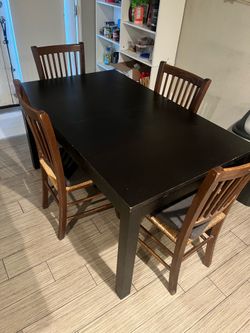 Table and chairs