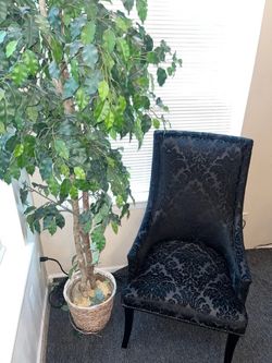 Wingback Accent Chair with Nailhead Trim