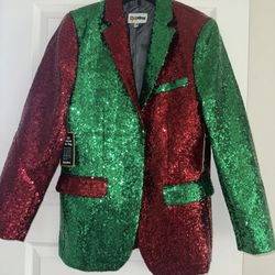 men new year blazer coat glitter embellsihed showstopper medium hombre año nuevo coat club party 