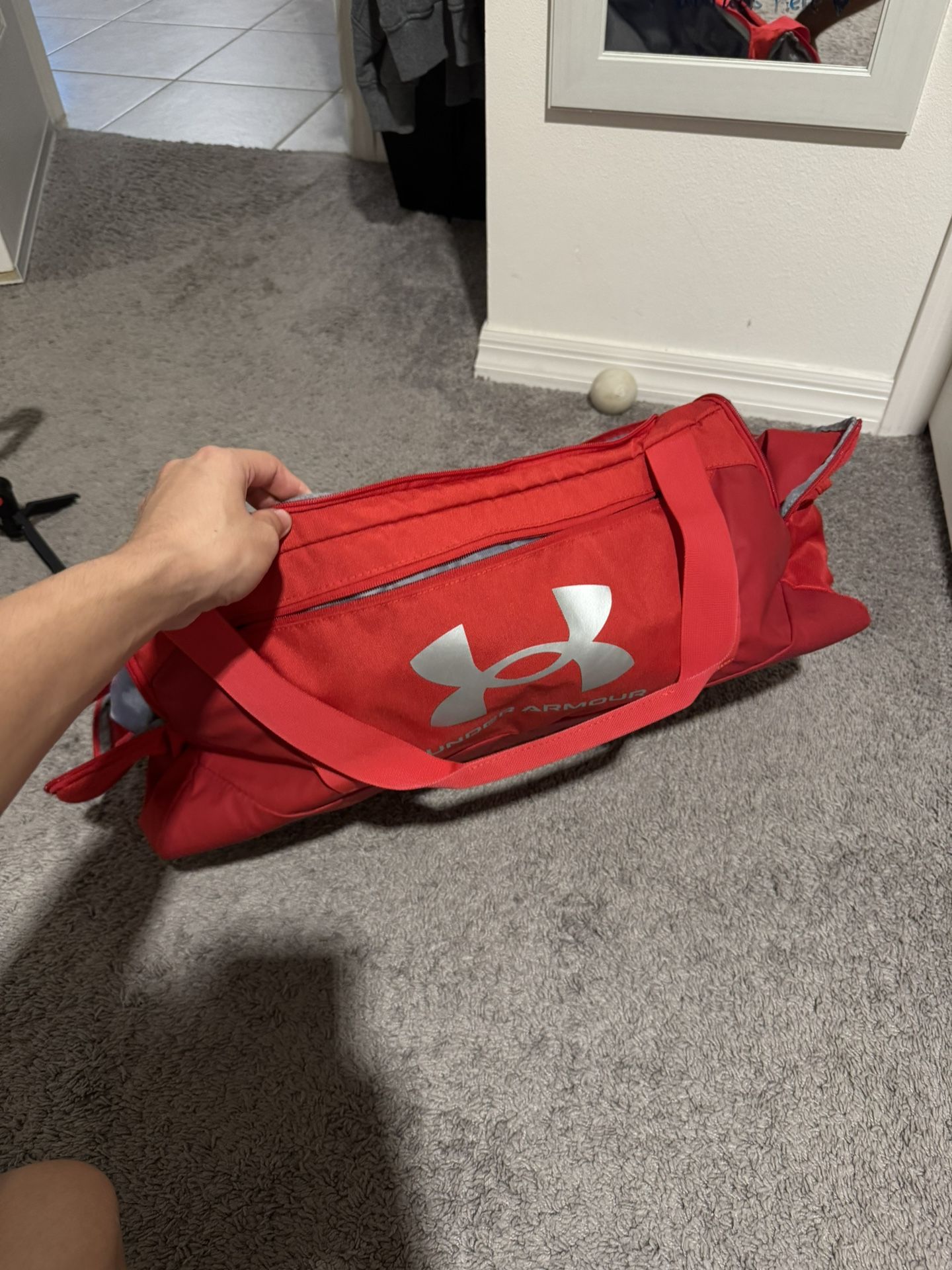 Two Brand New Under Armor, Red Sports Bags