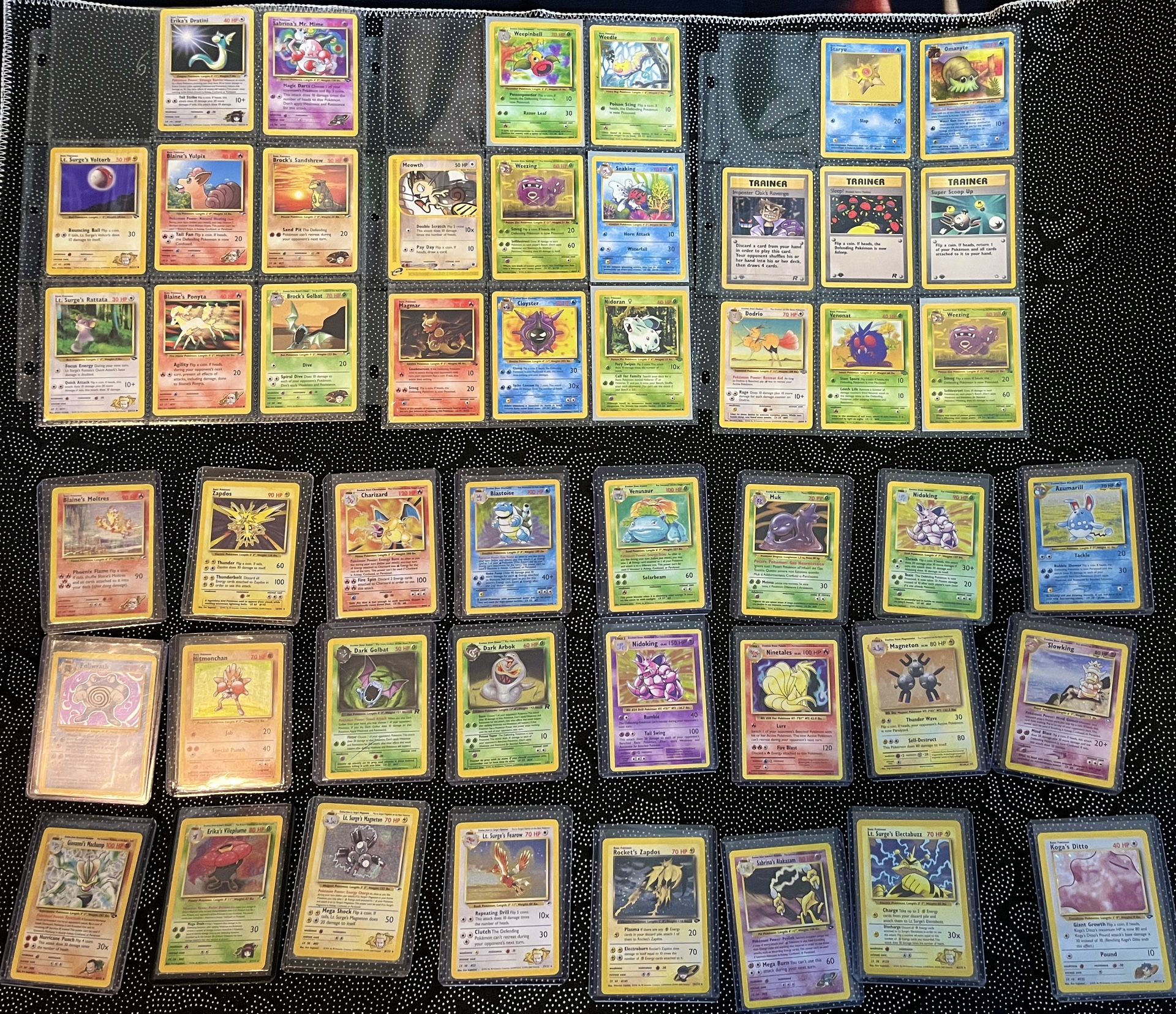 Vintage Pokemon Cards Bundle Lot