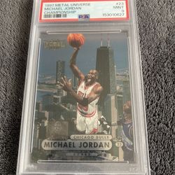 1997 Metal Universe Michael Jordan PSA 9