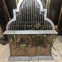 Large Metal Birdcage Planter 