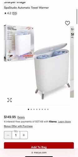 Sharper Image SpaStudio Automatic Towel Warmer