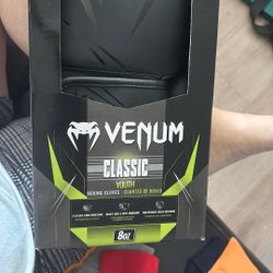 Venum Classic Black Boxing Gloves 