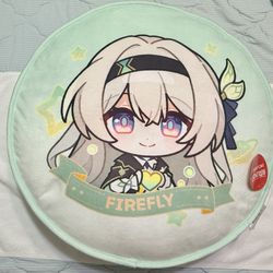Honkai: Star Rail x Round1 Collaboration Firefly Pillow 15.5"D NWT