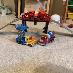 Bridge With Three Trucks