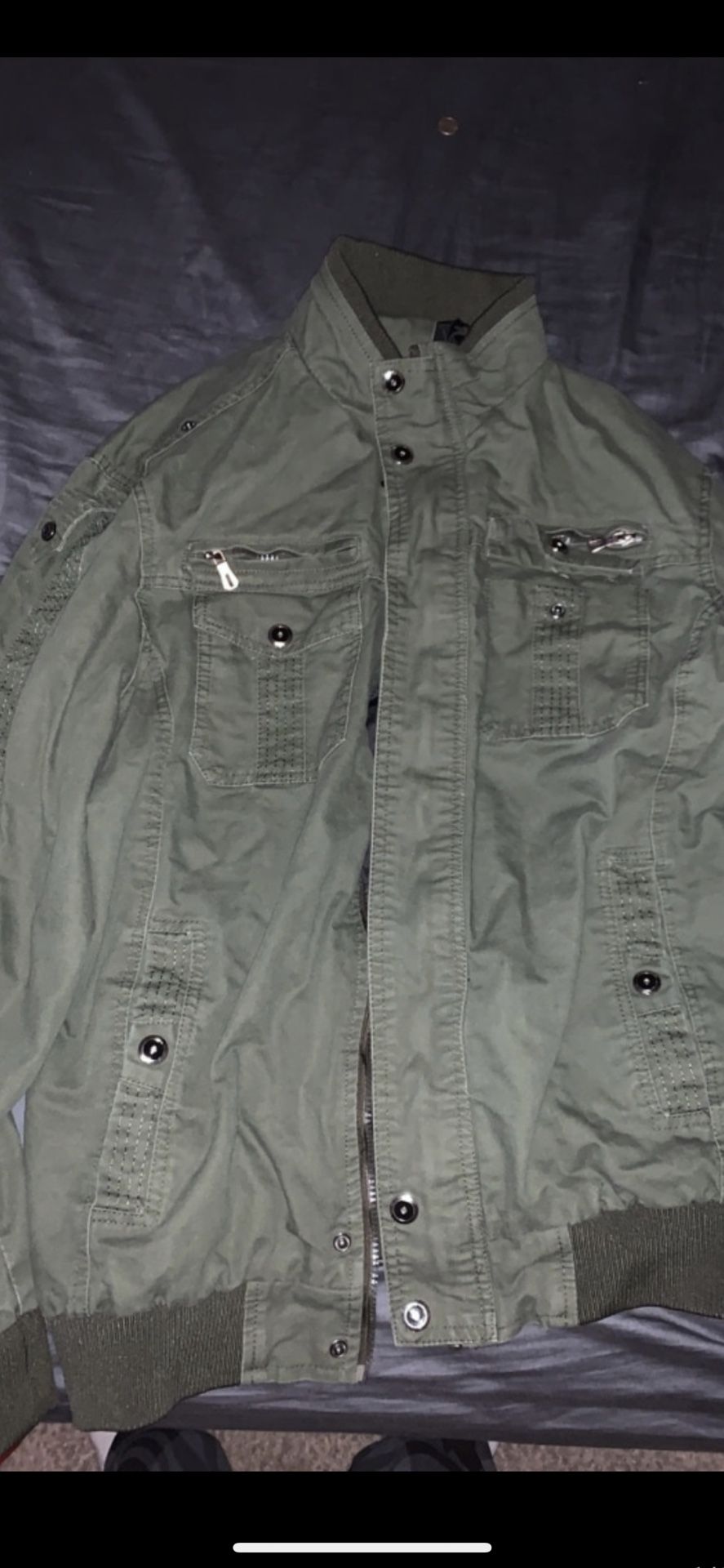 Green Bomber Jacket