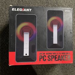 ELEGIANT PC USB + Bluetooth Speaker System 