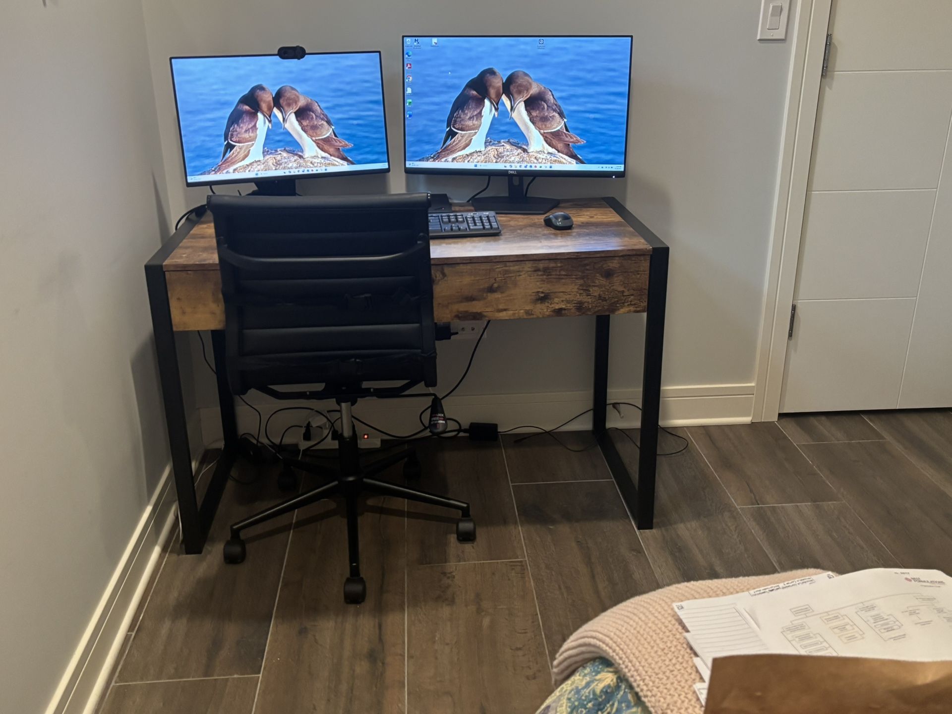 Office Desk and Chair. 48w X 23d X 30h 