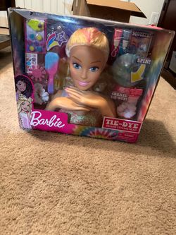 Tie dye Barbie doll