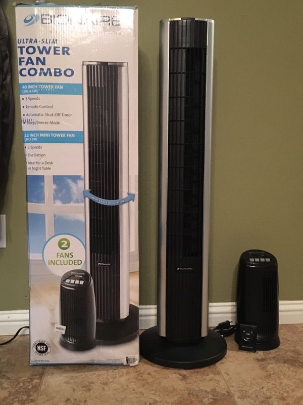 Bionaire ultra slim tower fan combo