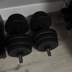 65lbs Adjustable Dumbbell Set 