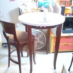High Top Dining Room Table With One Chair