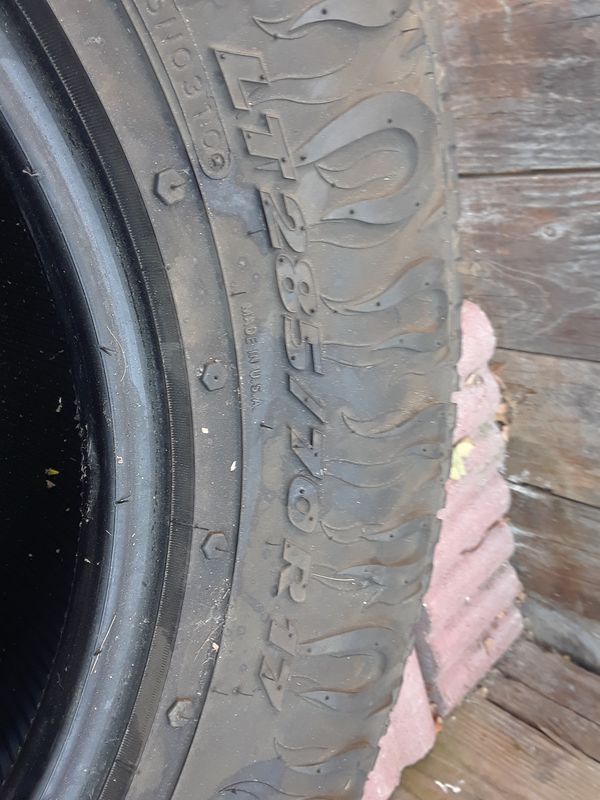 Used Tires San Jose >> Lt 285 70 R17 Used Tires For Sale In San Jose Ca Offerup Used Tires San Jose >> Lt 285 70 R17 Used Tires For Sale In San Jose Ca Offerup
