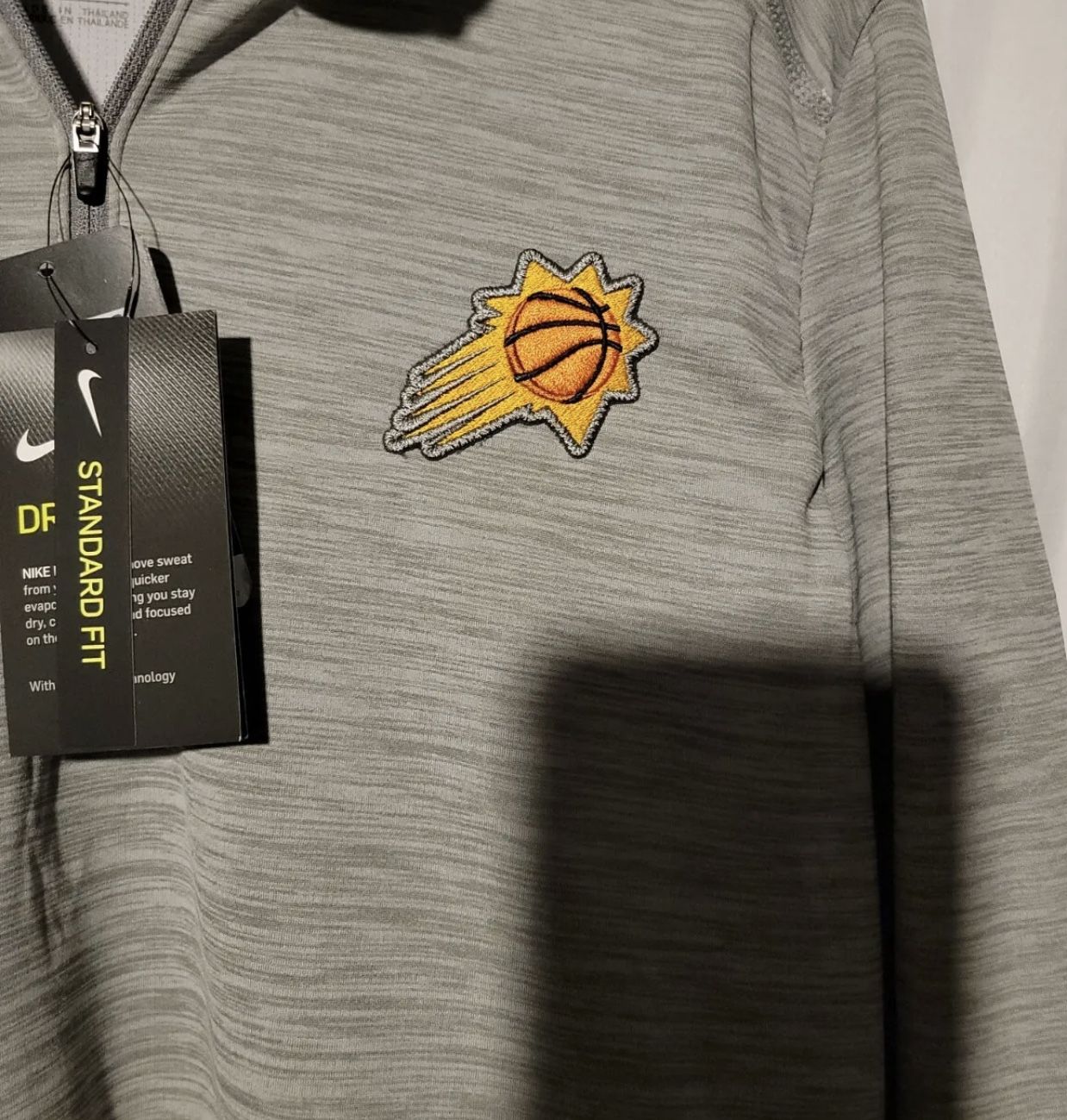 Nike Player Issue PE Phoenix Suns Zip Training Warm Up Shirt Sz