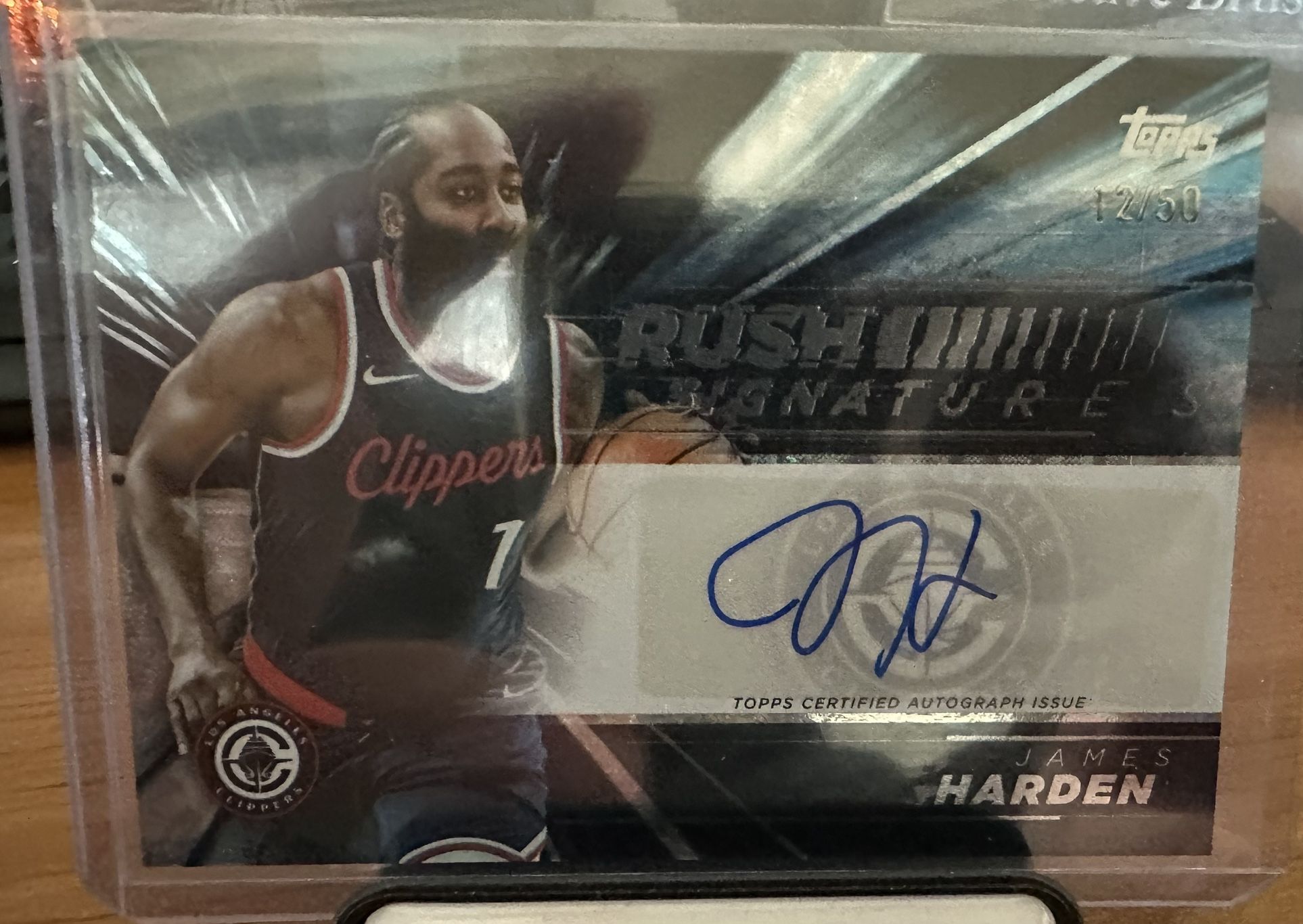 2025 Topps Basketball James Harden Rush Signatures Black Friday Auto /50