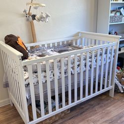 New Not In Box 3 In 1 Delta Crib Target Crib (white) 