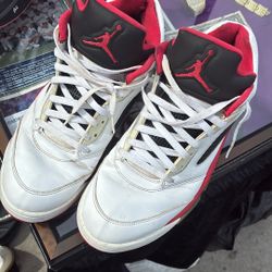 Fire Red 5s Jordans 