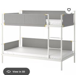3 level bunk bed  ikea used
