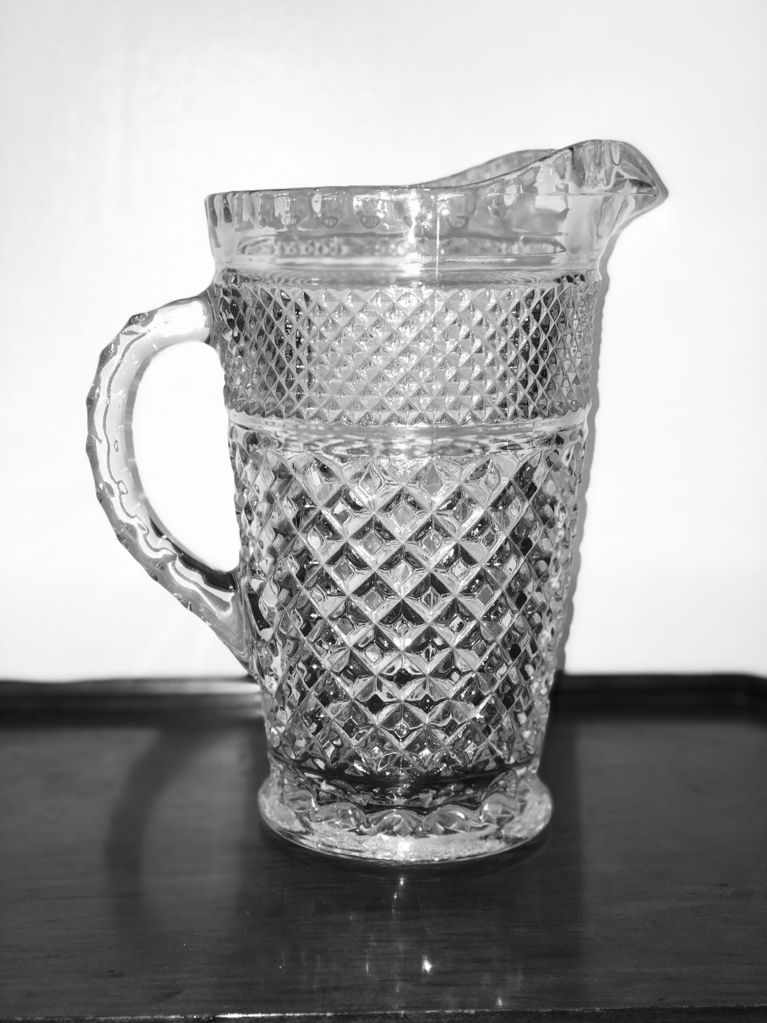 Pitcher, Anchor Hocking, Wexford, 64 oz, USA, Vintage