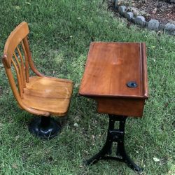Vintage School Desks