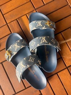 Louis Vuitton Denim Slide Sandal