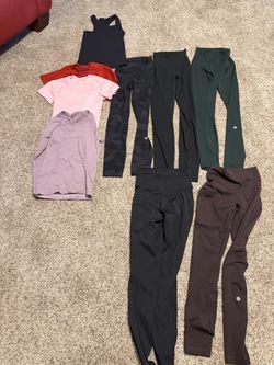 pants, crop top, long sleeve, tank top Lululemon  pants, crop top, long sleeve, tank top