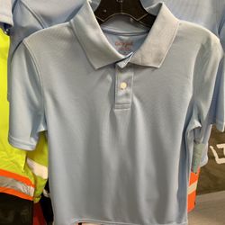 Light Blue Youth Polos XL