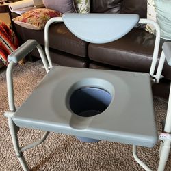 New!  Drop Arm Portable toilet commode